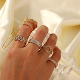 Gold Ring with Studs Cassandra