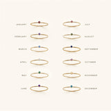 Stackable Birthstone Ring Amelia