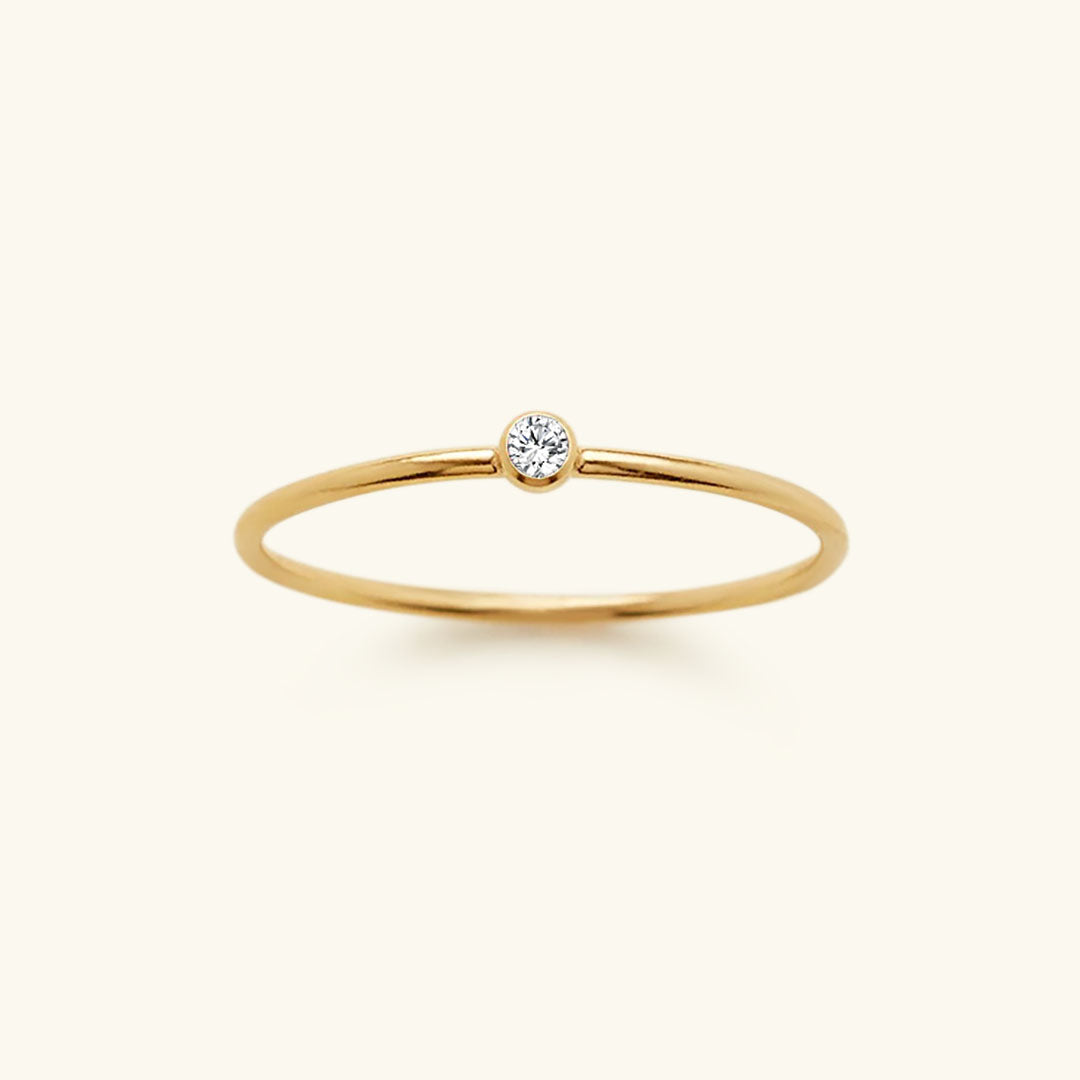 Stackable Birthstone Ring Amelia