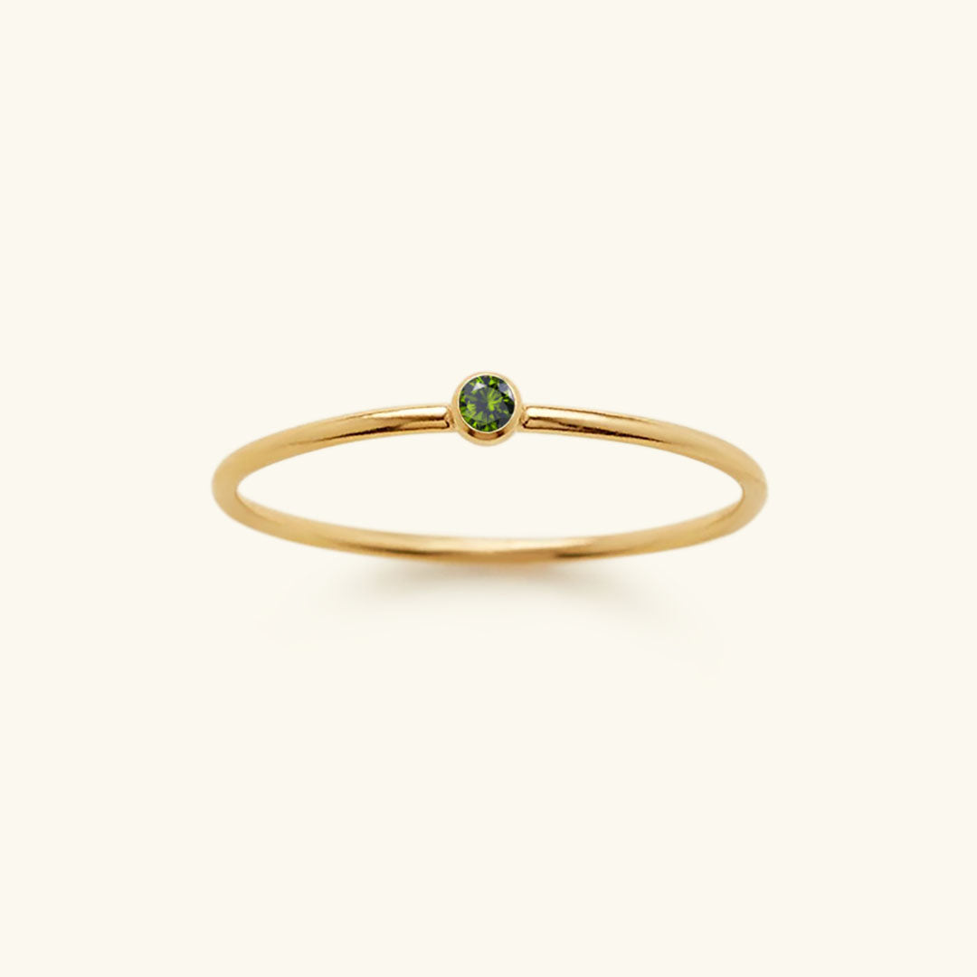 Stackable Birthstone Ring Amelia