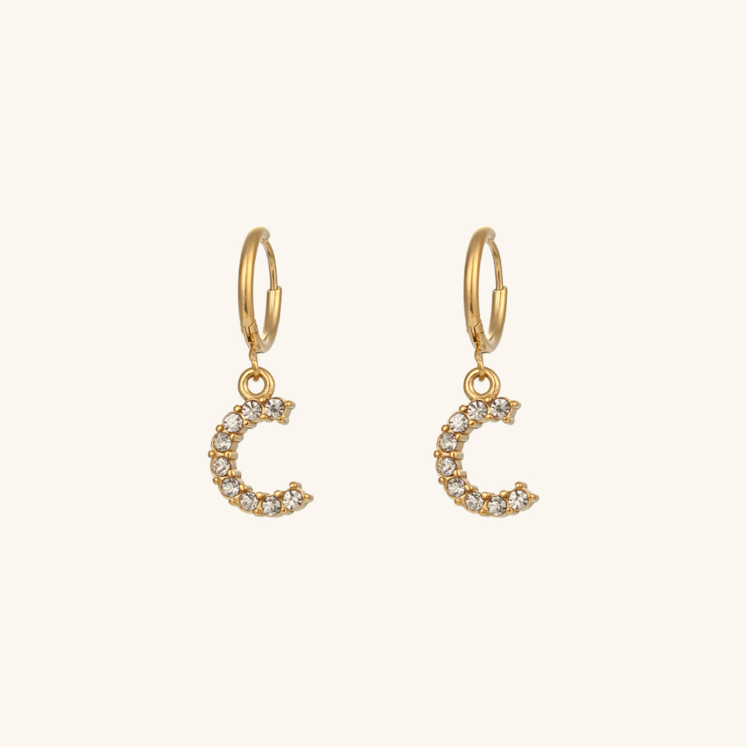Initial Earrings Wilhemina