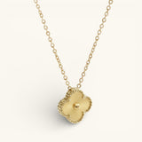 Golden Clover Leaf Necklace