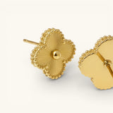Klavertje Oorbellen Goud