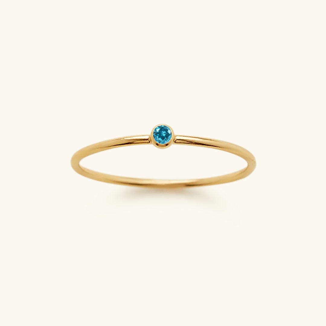 Stackable Birthstone Ring Amelia