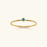 Stackable Birthstone Ring Amelia