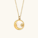 Evangeline Maansieraden Gouden Ketting