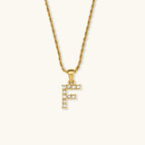 Maeve Letter Pendant with Diamonds