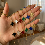 Six-Pack Clover Leaf Bracelets