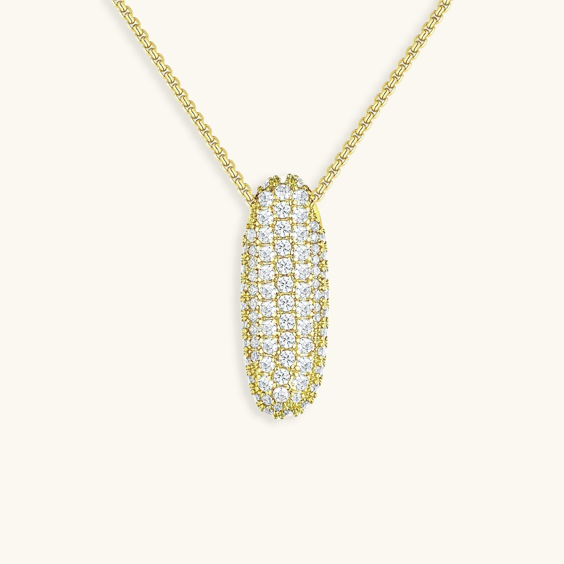 Diamond Initial Bubble Necklace