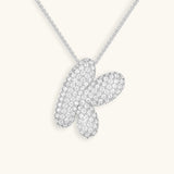 Diamond Initial Bubble Necklace
