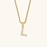 Maeve Letter Initiaal Diamanten Ketting