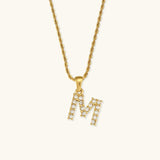 Maeve Letter Pendant with Diamonds