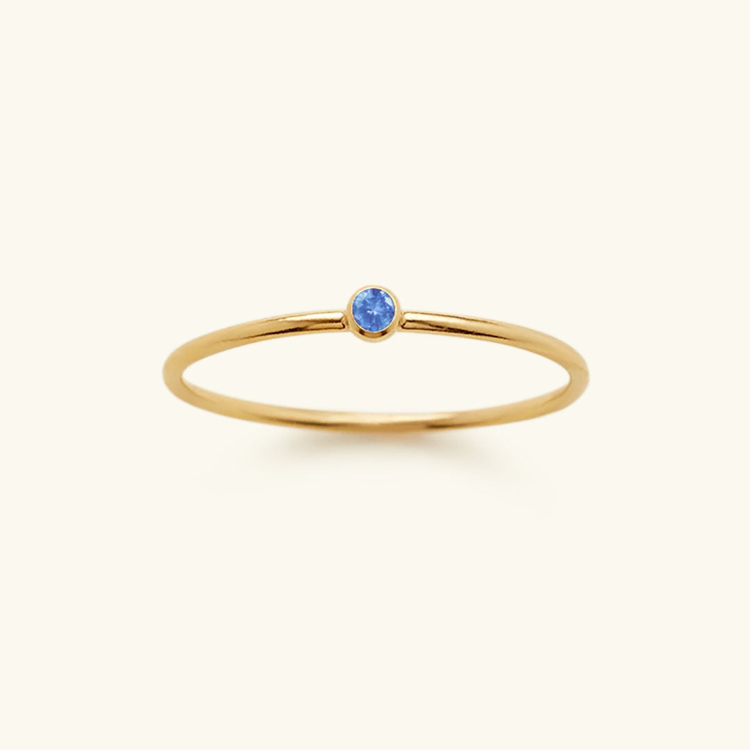 Stackable Birthstone Ring Amelia