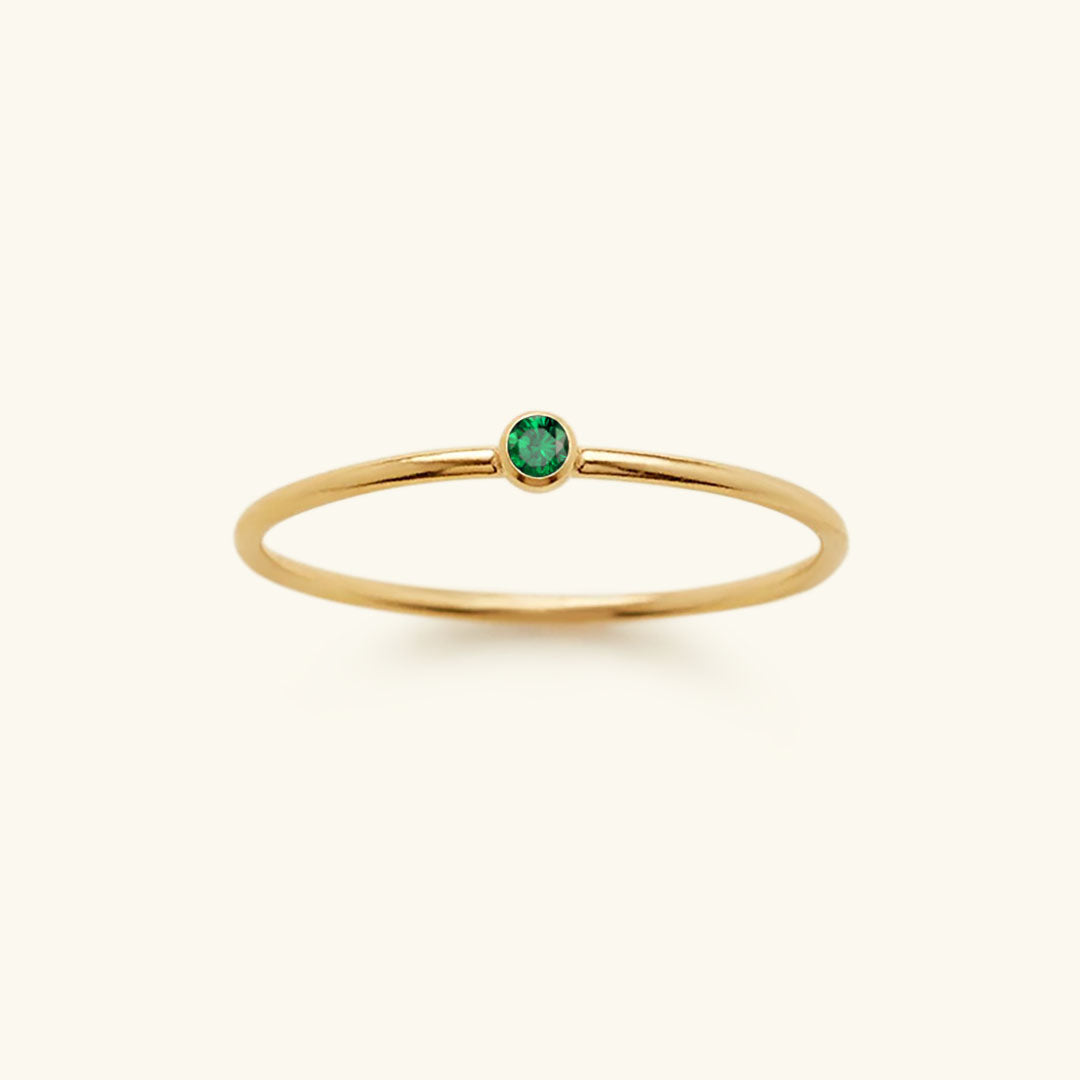 Stackable Birthstone Ring Amelia