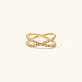 Diamond Cross Ring Nia Gold