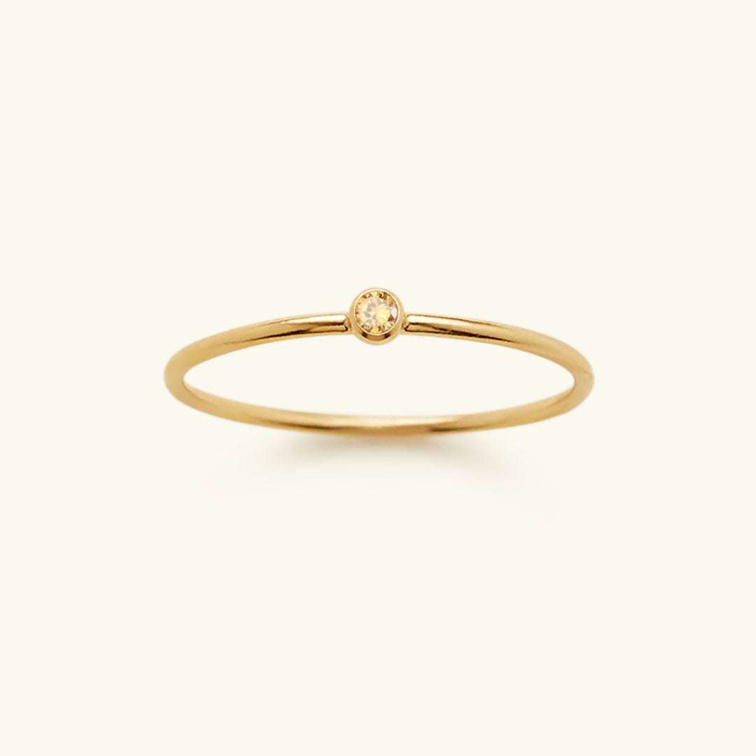 Stackable Birthstone Ring Amelia