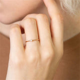 Stackable Birthstone Ring Amelia