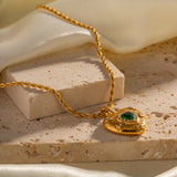 Gold Heart Pendant Caelus