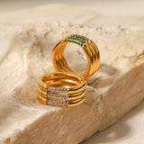 Gold Diamond Ring Serenity