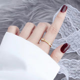 Gabrielle Diamant Simulant Gouden Ring