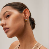 Emmeline Heart Earrings in Gold