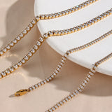 Wisteria Diamanten Tennis Ketting
