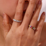 Antoinette Diamant Simulant Gouden Ring