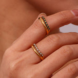 Diamond Imitation Ring Adeline