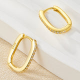 Oval Hoop Earrings Melissa