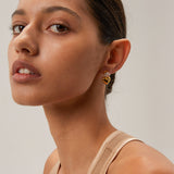 Emmeline Heart Earrings in Gold