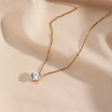 Kyla Solitaire Gouden Ketting