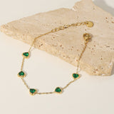 Green Heart Bracelet France