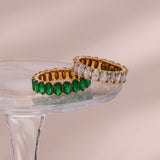 Antoinette Diamond Simulation Ring in Gold