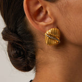 Gold Earrings Odine