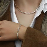 Diamond Tennis Necklace Wisteria