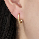 Oval Hoop Earrings Melissa