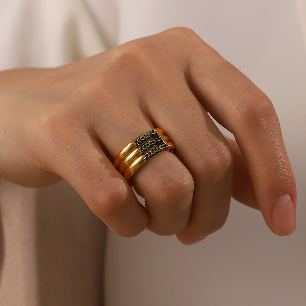 Gold Diamond Ring Serenity