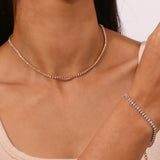 Wisteria Diamanten Tennis Ketting