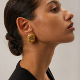 Gold Earrings Odine