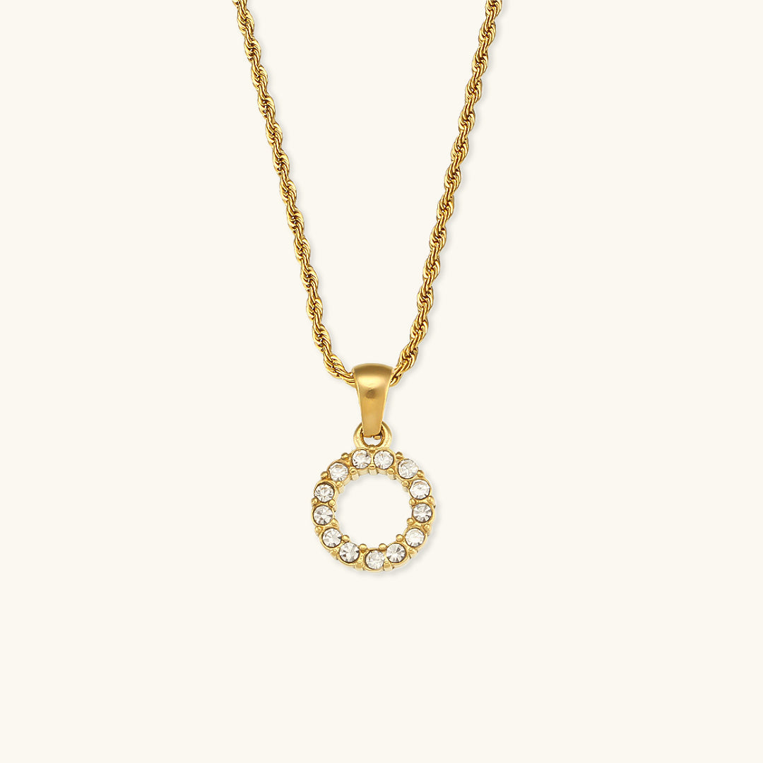 Maeve Letter Pendant with Diamonds