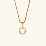 Maeve Letter Pendant with Diamonds
