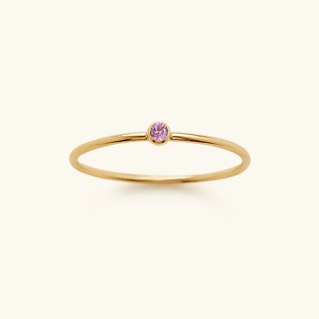 Stackable Birthstone Ring Amelia