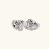 Gold Heart Earrings Holly
