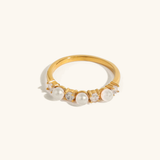 Keisha Pearl Diamond Ring