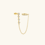 Audra Chain Design Earrings