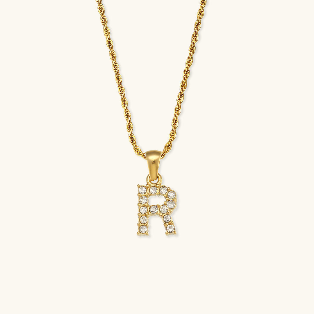 Maeve Letter Pendant with Diamonds