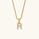 Maeve Letter Initiaal Diamanten Ketting