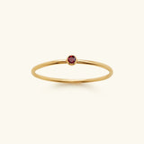 Stackable Birthstone Ring Amelia