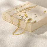 Audra Chain Cuff Oorbellen