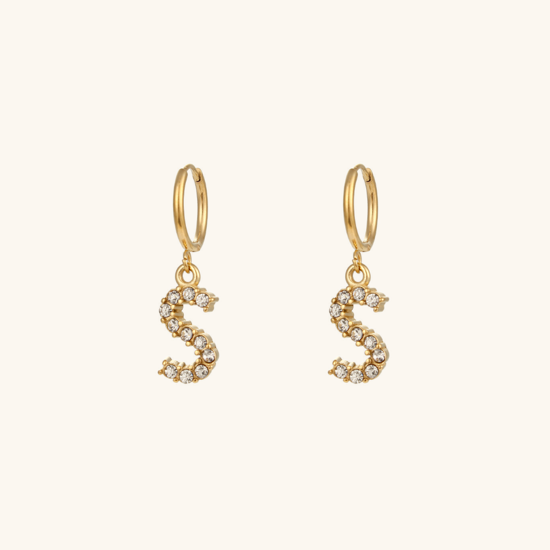 Initial Earrings Wilhemina